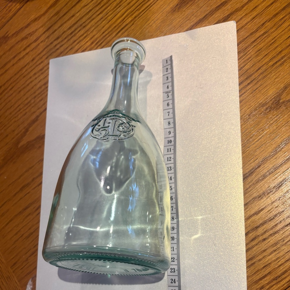 Married Set of Two Clear Glass Bottles - Picture 5 of 10